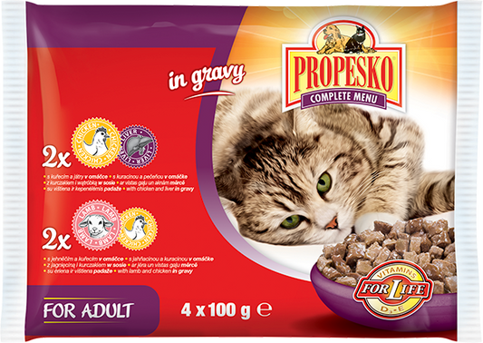 PROPESKO паучове за котки 4х100гр