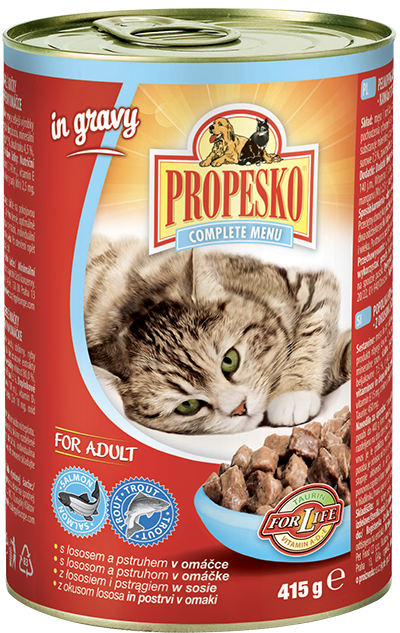 PROPESKO консерва за котки със сьомга 415гр