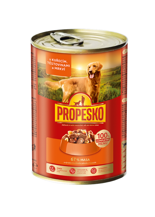 PROPESKO консерва за кучета с пиле и дроб 415гр