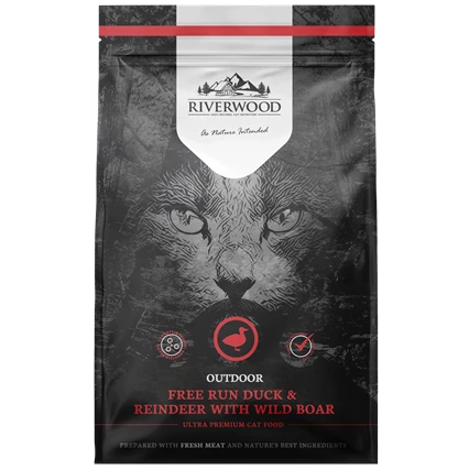 RIVERWOOD 240003 dry kitten Outdoor duck, deer and boar 2kg