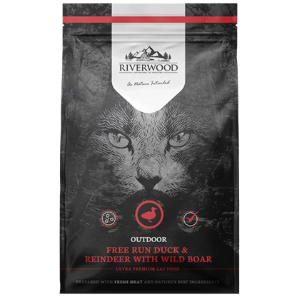 RIVERWOOD 240003 dry kitten Outdoor duck, deer and boar 2kg