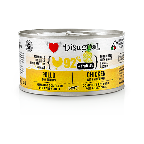 DISUGUAL FRUIT-консерва пастет за кучета с пиле и ананас