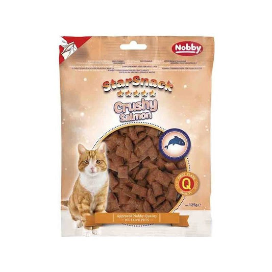 NOBBY лакомство за котка StarSnack Crushy Salmon 125гр