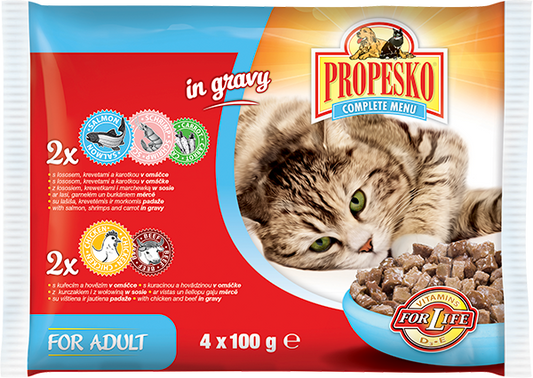 PROPESKO паучове за котки 4х100гр