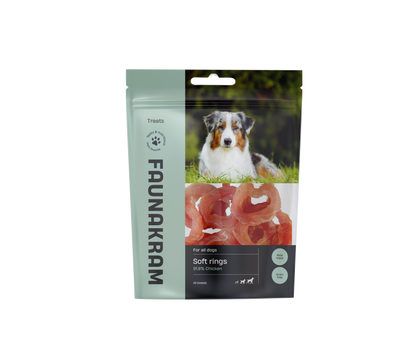 Faunakram меки пилешки пръстенчета 300гр