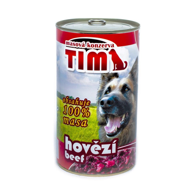 Tim кучешка консерва със 100% месо 1200гр.