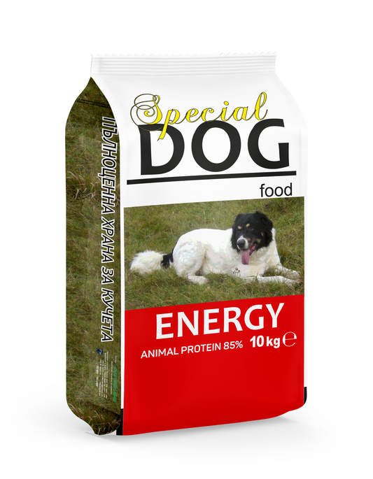 DOG FOOD Energy 10кг. За ловуващи и спортуващи кучета
