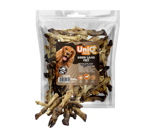 UNIQ PETS сушени агнешки крачета 18-20см 300гр