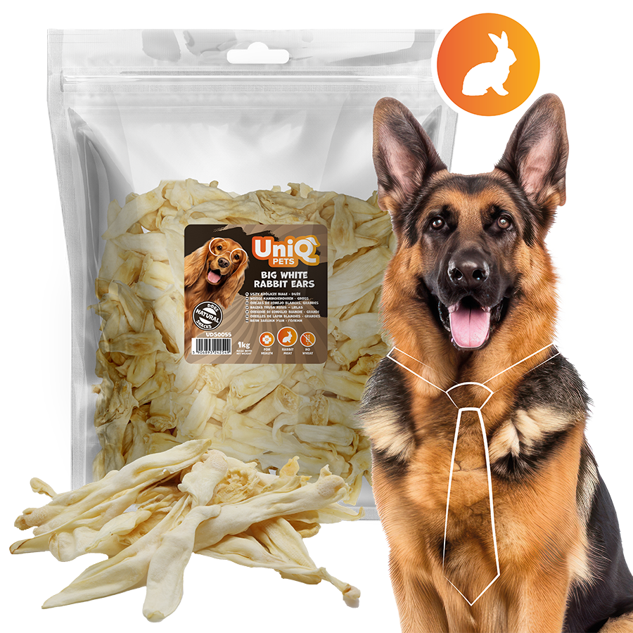 UNIQ PETS големи бели заешки уши