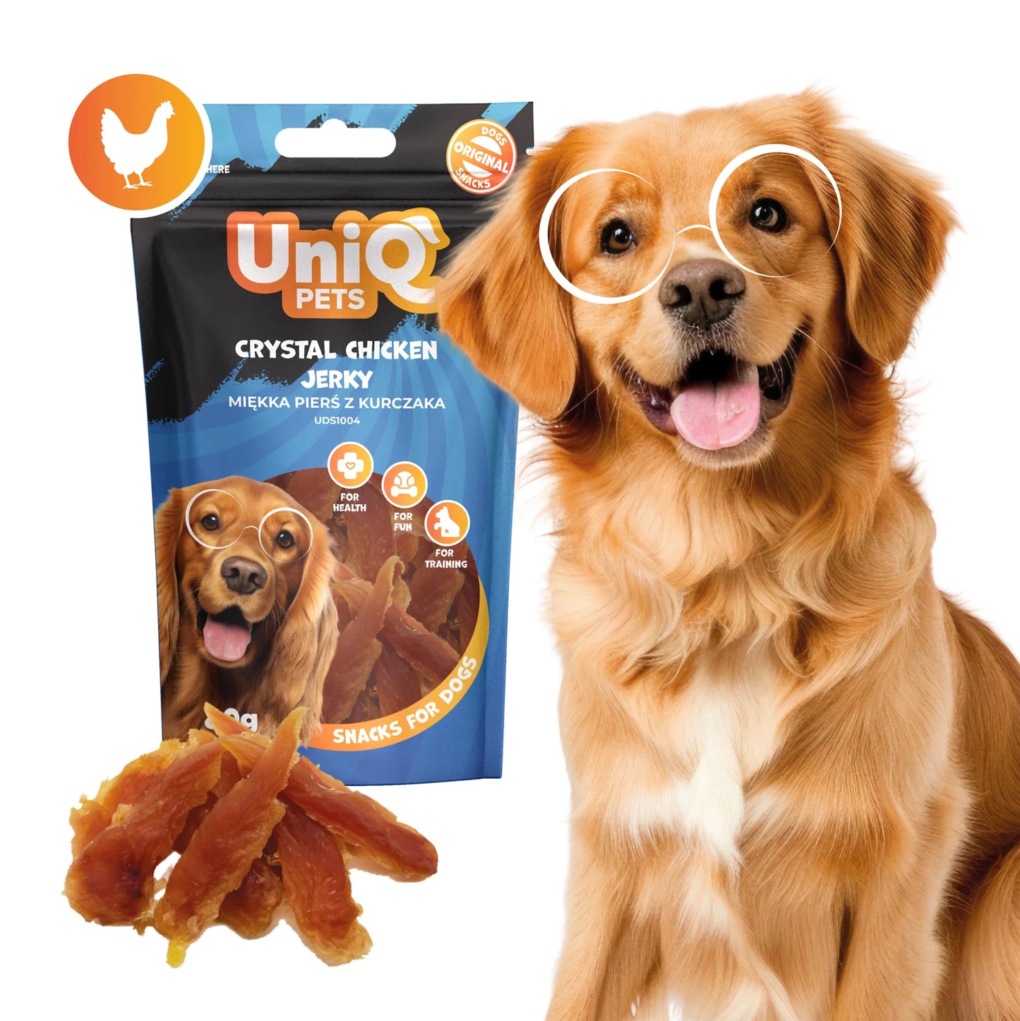 UNIQ PETS меки пилешки гърди 250 гр