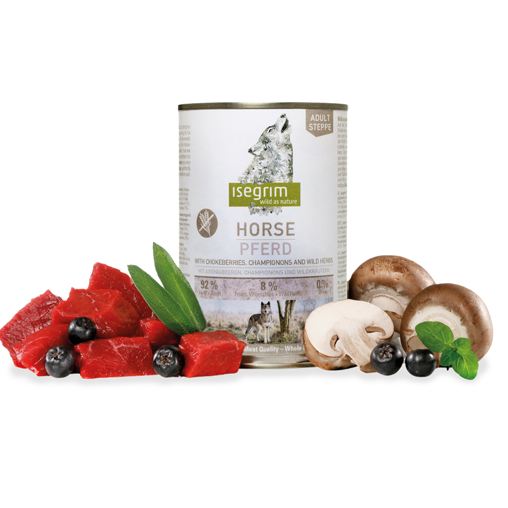 ISEGRIM horse, aronia and mushrooms