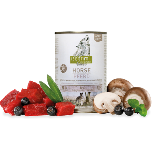 ISEGRIM horse, aronia and mushrooms