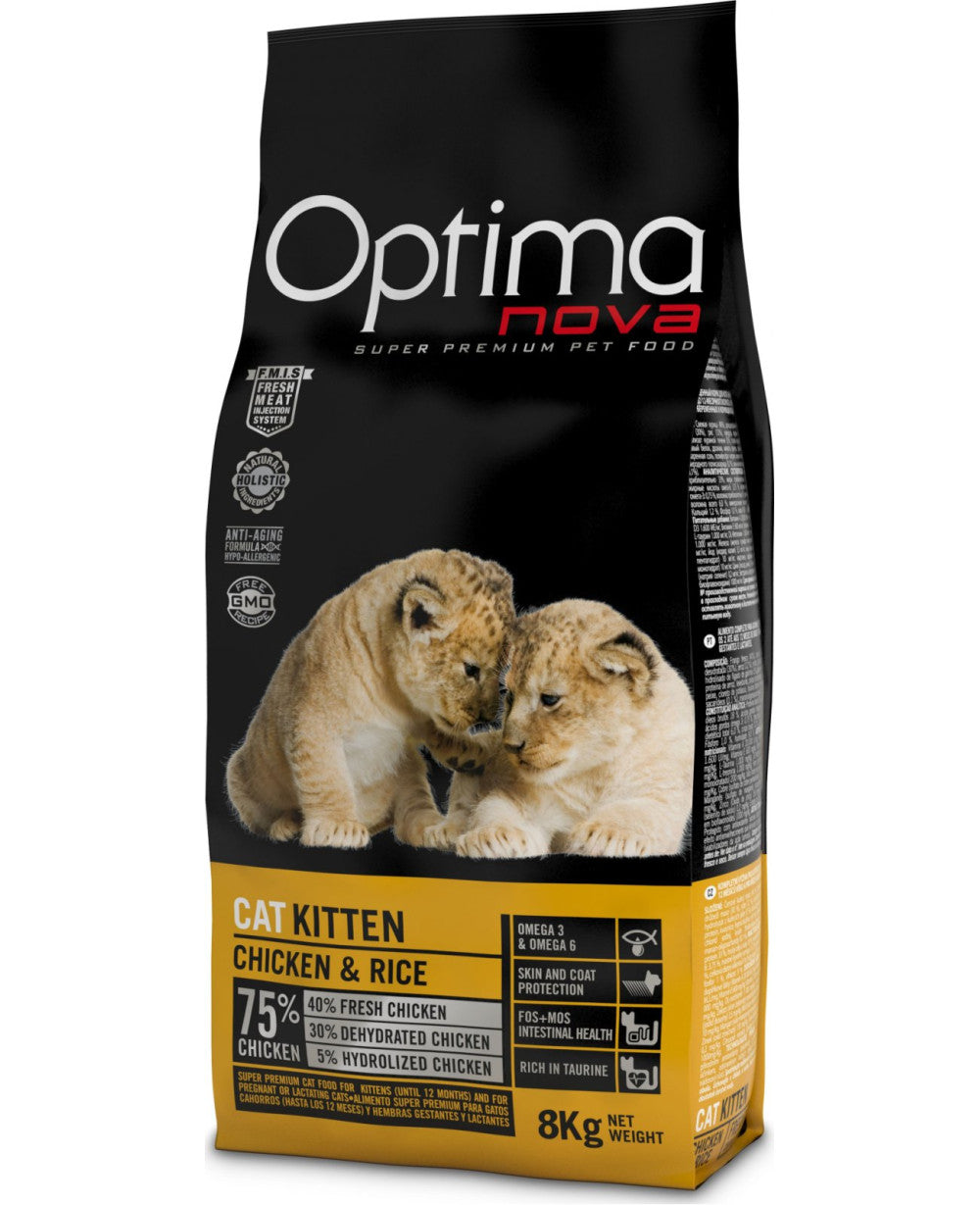 Optima Nova- храна за бебета котенца с пиле и ориз