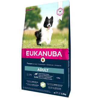 EUKANUBA DOG ADULT SMALL / MEDIUM LAMB AND RICE