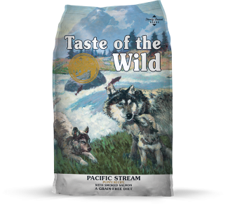 Taste of the Wild  2 кг куче ПЪПИ пушена сьомга - PACIFIC STREAM PUPPY INTL