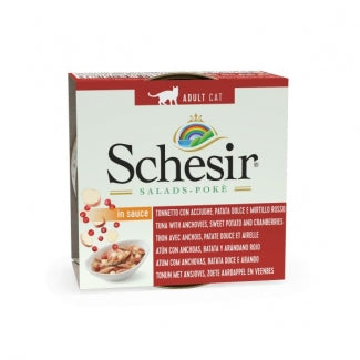 SCHESIR C830 kitten SALAD Tuna, anchovies, sweet potatoes and blueberries 85 g