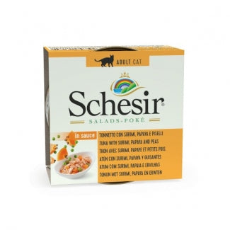 SCHESIR С840 коте SALAD Тон, сурими и папая 85 гр