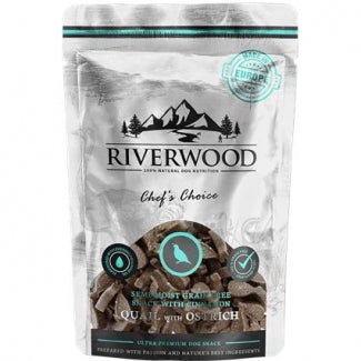 RIVERWOOD 140004 quail and ostrich soft treats 200g