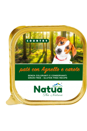 Пастет NATUA с агнешко и моркови за кучета над една година