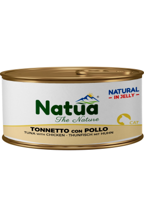 Natua котка Риба тон и пиле в желе 85 гр