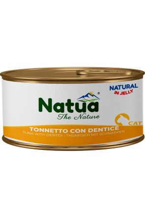Natua котка Риба тон и зубан в желе 85 гр