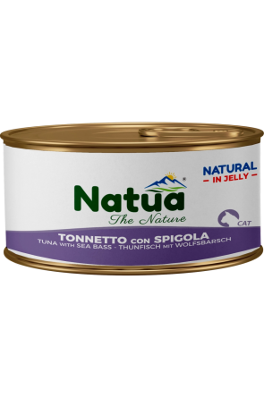 Natua котка Риба тон с лаврак в желе 85 гр