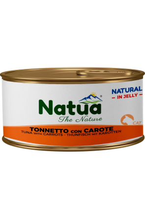 Natua котка Риба тон с моркови в желе 85 гр