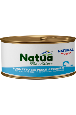 Natuа котка Риба тон и сардини в желе 85 гр