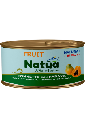 Natua котка Риба тон с папая в желе 85 гр