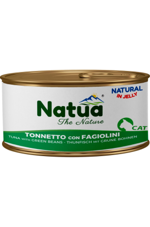 Natua котка Риба тон и грах в желе 85 гр