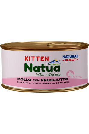 Natua бебе коте Пиле и прошуто в желе 85 гр
