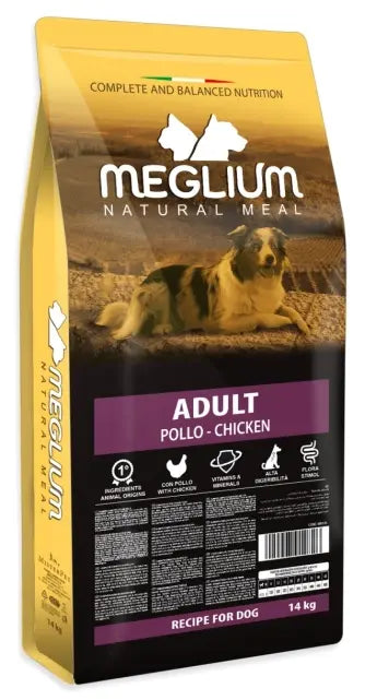 Meglium Adult храна за кучета с пиле-14 кг
