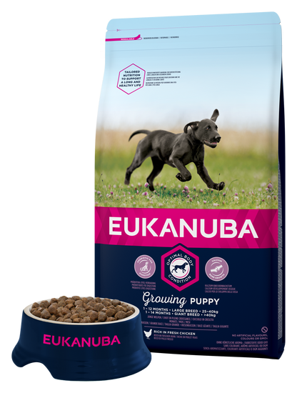 EUKANUBA PUPPY LARGE 15+3кг