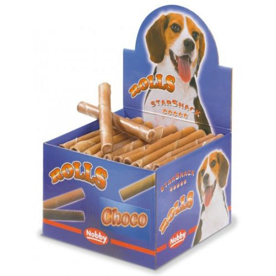 NOBBY лакомство StarSnack RollsChoco 12-13см/25гр/50бр
