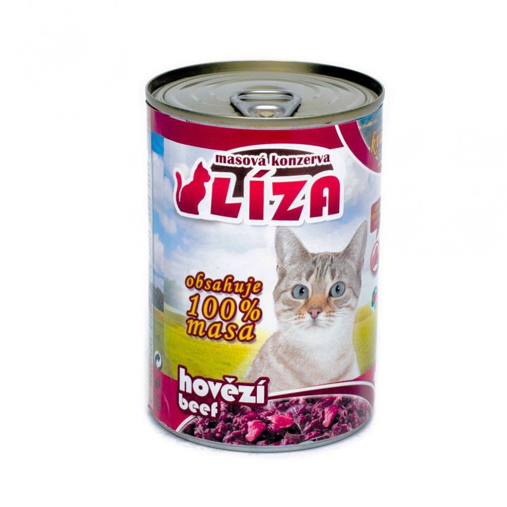 LIZA консерва за коте с говеждо 400гр