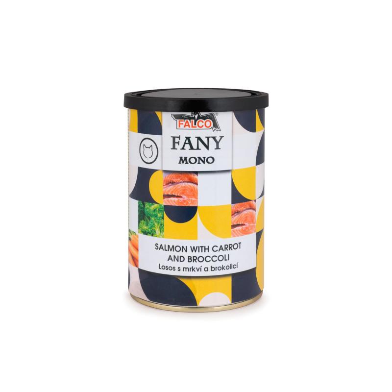 FANY MONO консерва за котки със сьомга, моркови и броколи 400гр