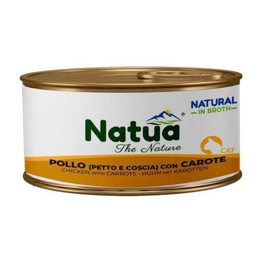 Natua котка Пиле и моркови в бульон 85 гр