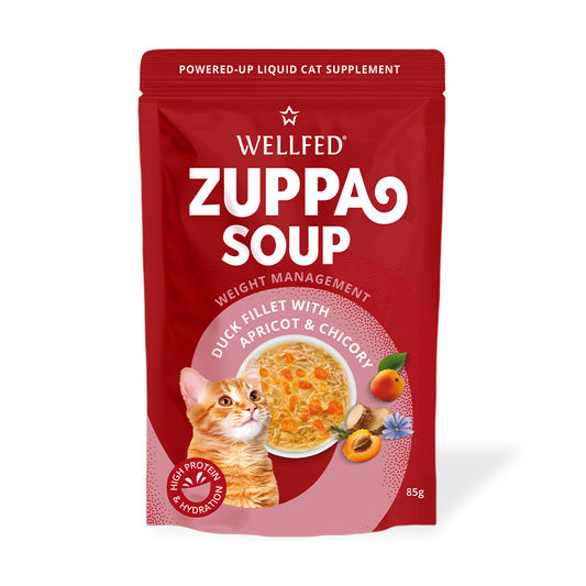 ZUPPA SOUP супа за котки с патица, кайсия и цикория 85гр