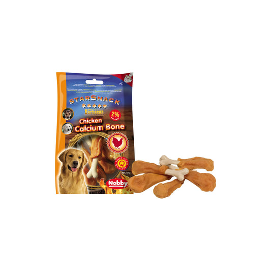 NOBBY лакомство StarSnack Barbecue CHICKEN CALCIUM BONE 70гр