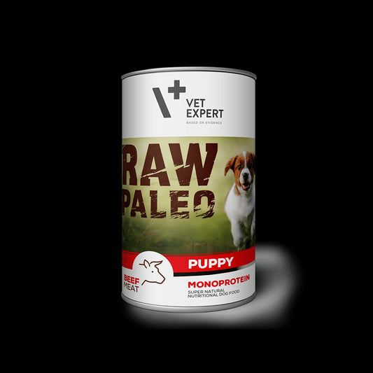 Raw Paleo Puppy Beef – Консерва за кученца телешко 400 гр.