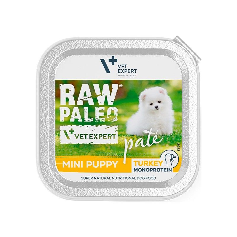 Raw Paleo Pate Mini Puppy Turkey – пастет за кученца от малки породи с пуешко месо