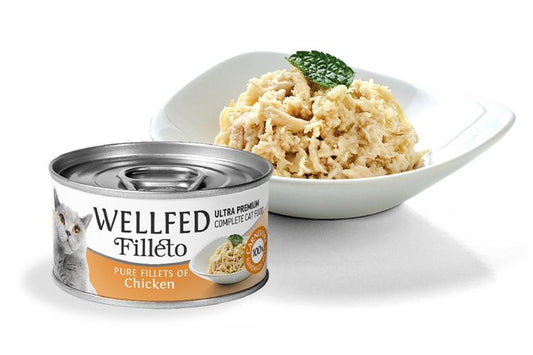WELLFED филенца за котка с пиле 70гр