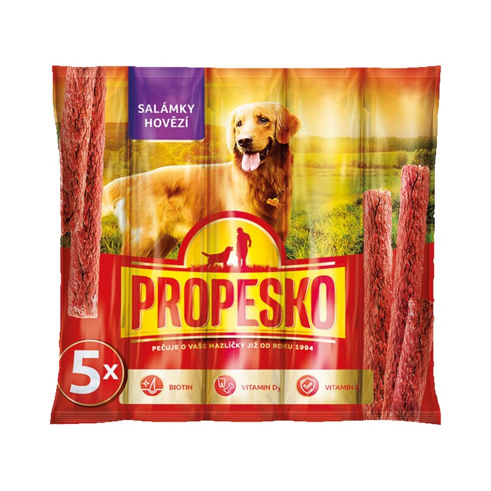 PROPESKO лакомства салам за кучета с говеждо