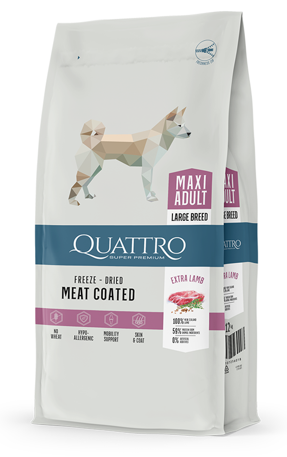 QUATTRO EXTRA LAMB for adult dogs of all breeds with lamb