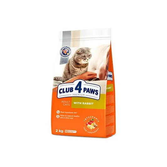 CLUB 4 PAWS Cat adult със заешко 14 кг