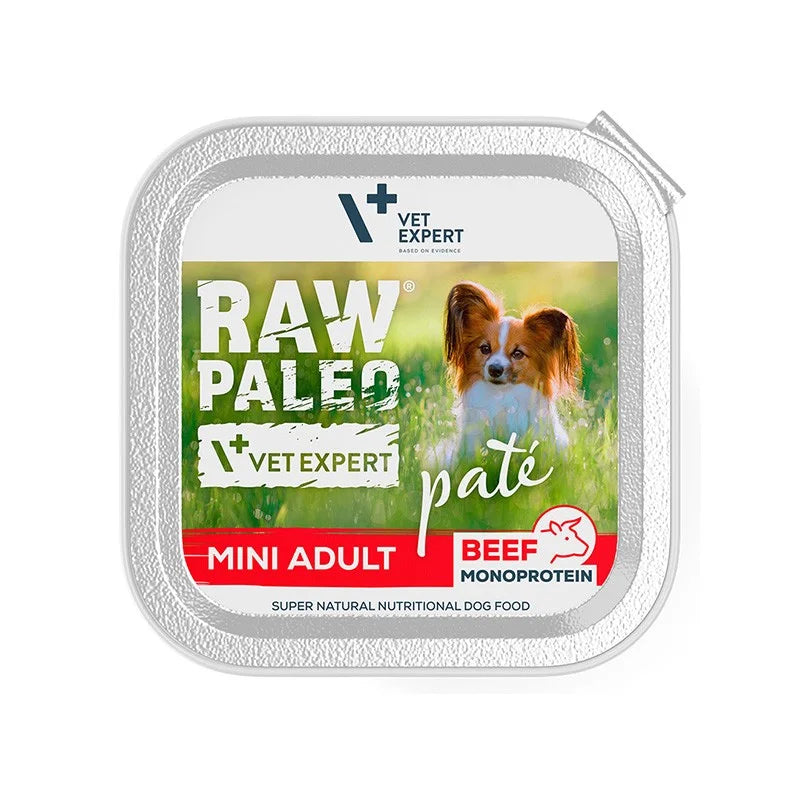 Raw Paleo Pate Mini Adult Beef - пастет за зрели кучета от малки породи с телешко месо