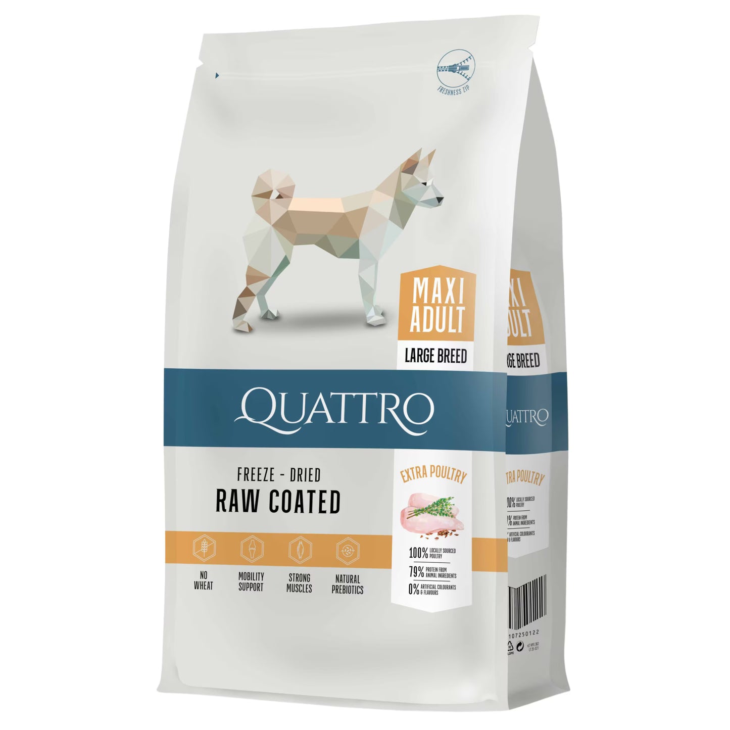 QUATTRO ADULT MAXI for adult dogs of large and giant breeds with chicken