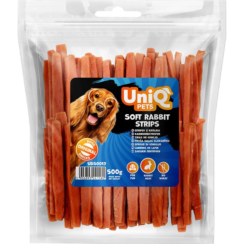UNIQ PETS меки пилешки ленти 500 гр
