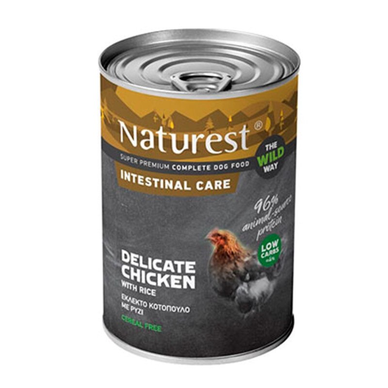 Naturest intestinal care консерва за възрастни кучета с пиле и ориз 400гр