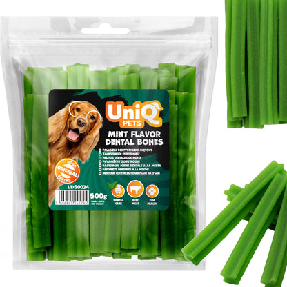 UNIQ PETS ментови дентални пръчици зелени 500 гр